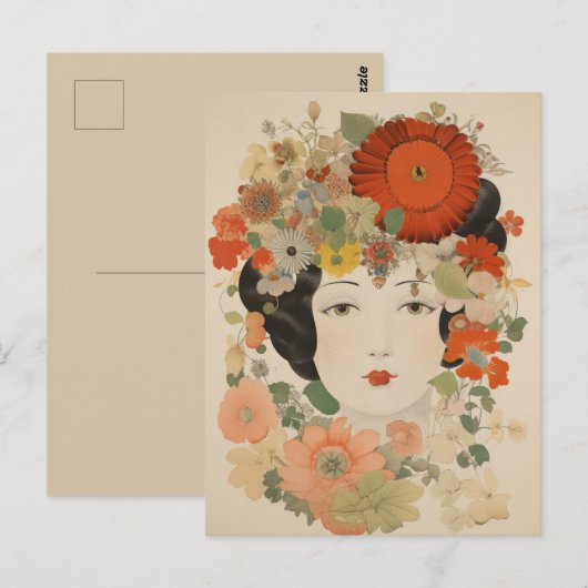 Floral Elegance Postkarte (Vorne/Hinten)