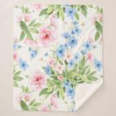 Floral Elegance Sherpadecke (Vorderseite)