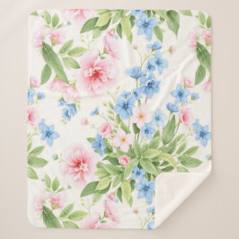 Floral Elegance Sherpadecke