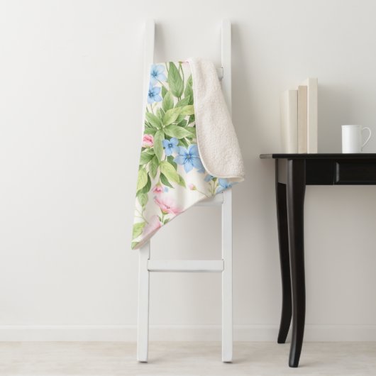 Floral Elegance Sherpadecke (Beispiel)