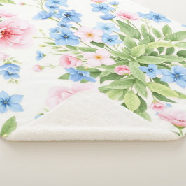 Floral Elegance Sherpadecke