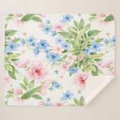 Floral Elegance Sherpadecke (Vorderseite (Horizontal))