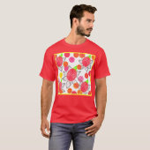 Floral Elegance Symphony Pattern T-Shirt (Vorne ganz)