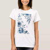 Floral Elegance Tee – Soft Pastel Blooms (Vorderseite)