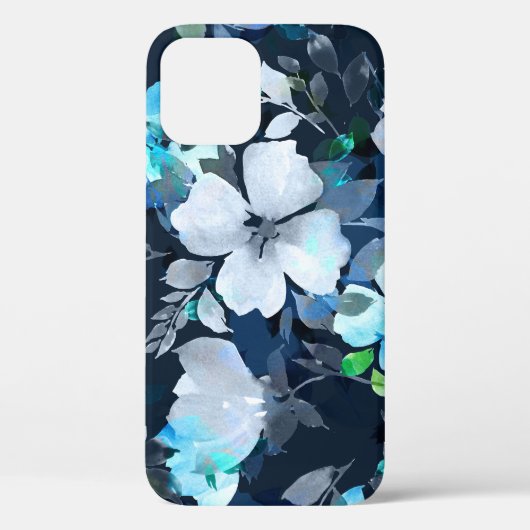 Floral Elegance Wasserfarbenes Muster Case-Mate iPhone Hülle (Rückseite)
