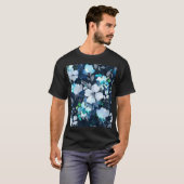 Floral Elegance Wasserfarbenes Muster T-Shirt (Vorne ganz)