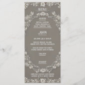 Floral Elegance Wedding Menu Menükarte (Vorderseite)