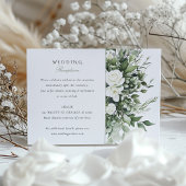 Floral Elegance Wedding Reception Card Begleitkarte