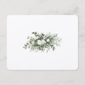 Floral Elegance Wedding Reception Card Begleitkarte (Rückseite)