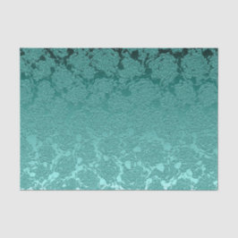 Floral Elegant Aquamarin grün Moderne Seidenpapier
