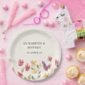 Floral Elegant Boho Summer Wildblumen Hochzeit Pappteller (Party)