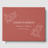 Floral Elegant Boho Wedding Gästebuch (Vorderseite)