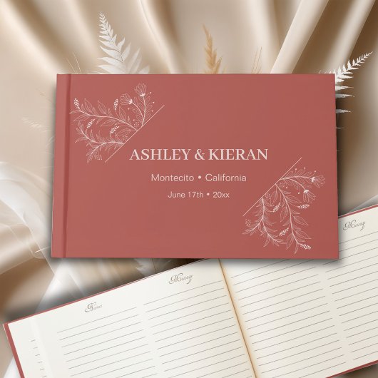 Floral Elegant Boho Wedding Gästebuch