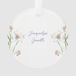 Floral Elegant Chic Niedliche Kalligrafie Name Ornament