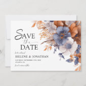 Floral Elegant Dusty Save The Date (Vorderseite)