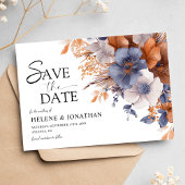 Floral Elegant Dusty Save The Date