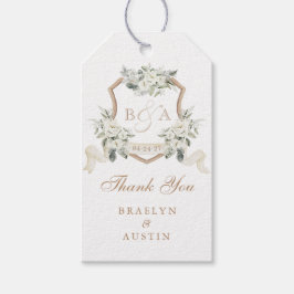 Floral Elegant Greenerity Wappen Wedding Vielen Da Geschenkanhänger
