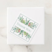 Floral Elegant Grüne Wasserfarbe Vielen Dank Geschenkanhänger (Beispiel)