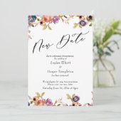 Floral Elegant Hochzeitskarte Einladung (Stehend Vorderseite)