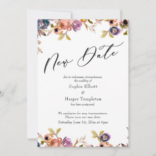 Floral Elegant Hochzeitskarte Einladung