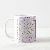 Floral Elegant Klasse Monogram H lilac mit einer P Kaffeetasse (Links)