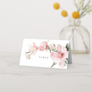 Floral Elegant Magnolia Hochzeitstisch Platzkarte