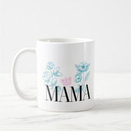 Floral Elegant Mama Blume Mutter-Tag-Tasse Kaffeetasse