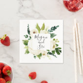 Floral Elegant Moderne Typografie Serviette (Beispiel)