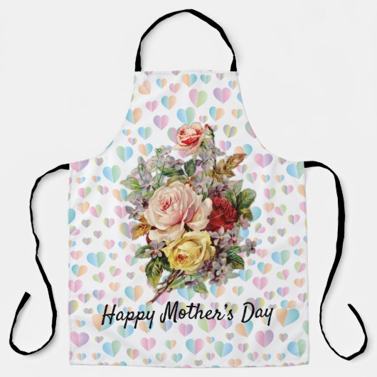 Floral Elegant Muttertagsdesign Schürze (Vorderseite)