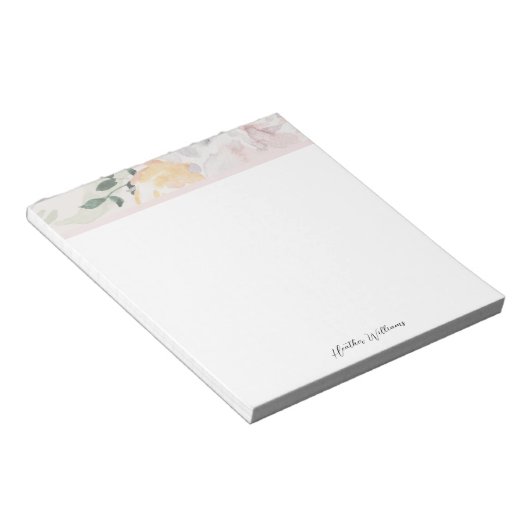 Floral Elegant Notizblock (angewinkelt)