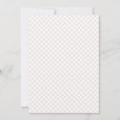 Floral Elegant Pink Hydrangea Plaid Bridal Shower Einladung (Rückseite)