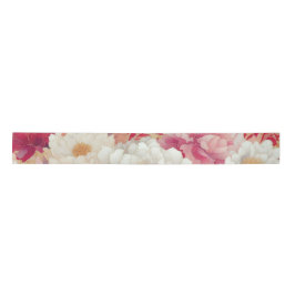 Floral elegant rot satinband
