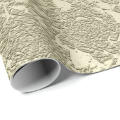 Floral Elegant Sage Green Modern Geschenkpapier (Rolleneckpunkt)