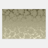 Floral Elegant Sage Green Modern Geschenkpapier Set (Vorderseite)