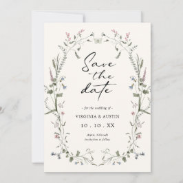 Floral Elegant Save the Date