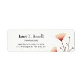 Floral Elegant Schlicht Einfach Beruflich (Vorne)