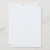 Floral Elegant Simple Wedding Einladung (Rückseite)