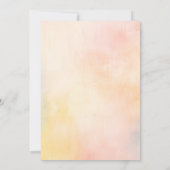 Floral Elegant Soft Birthday Einladung für sie (Rückseite)