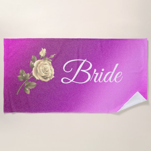 Floral Elegant Strandtuch (Vorderseite)