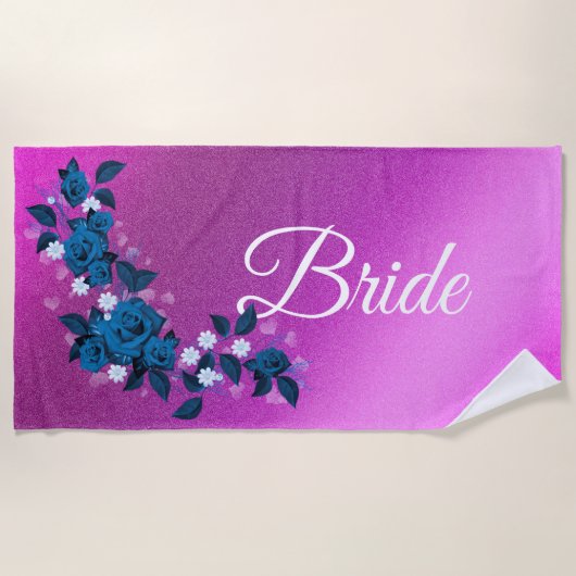 Floral Elegant Strandtuch (Vorderseite)