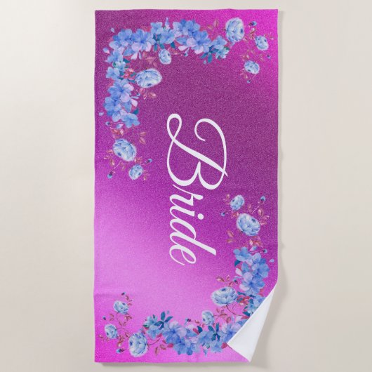 Floral Elegant Strandtuch (Vorderseite)