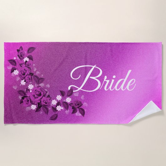 Floral Elegant Strandtuch (Vorderseite)