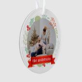 Floral Elegant Unsere ersten Weihnachten als Mr & Ornament (Vorderseite)