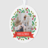 Floral Elegant Unsere ersten Weihnachten als Mr &  Ornament (Vorderseite)