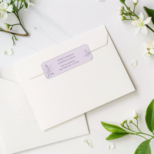 Floral Elegant Wedding Rücksendeadresse