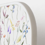 Floral Elegant Wildflowers Botanical Pattern Pickleball Schläger (Linke Seite)