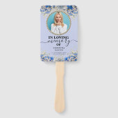 Floral Elegante Beerdigung zum Leben Fächer (Vorderseite)