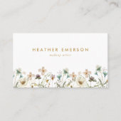Floral Elegante Business Card Visitenkarte (Vorderseite)