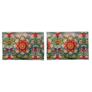 Floral Elegante: Deutsche Briefmarke Art Body Pill Kissenbezug