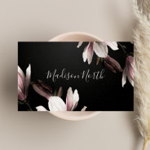 Floral Elegante Girly Beruflich Black & Lila